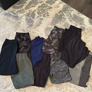 Lot of 10 joggers, small sizes, many with cargo pockets